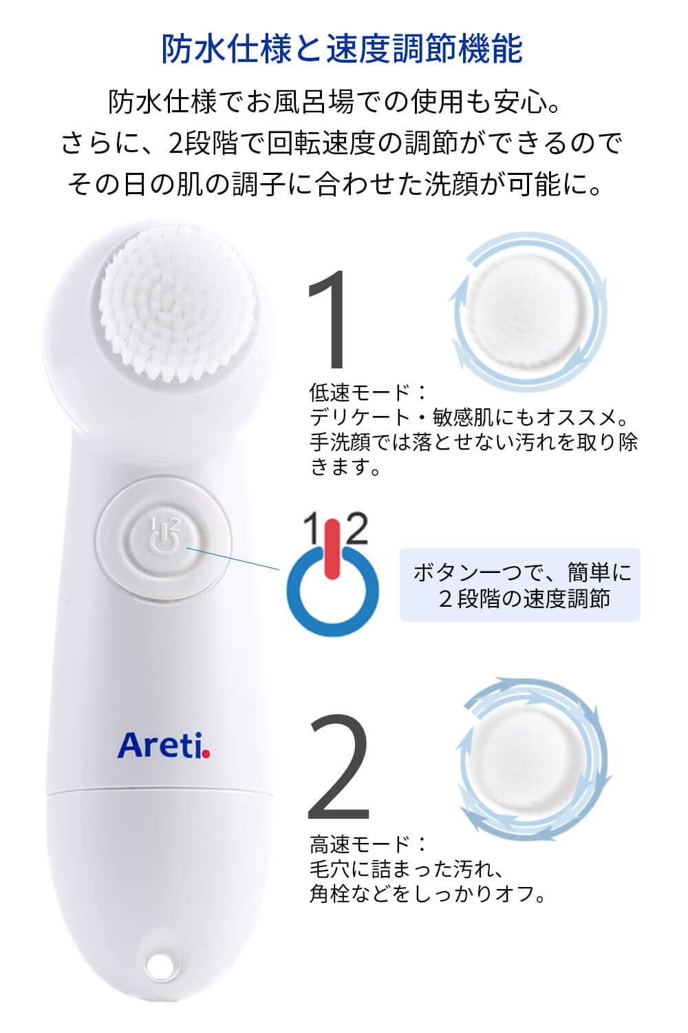 【クリアランスセール】 洗顔ブラシ Wash インディゴ
