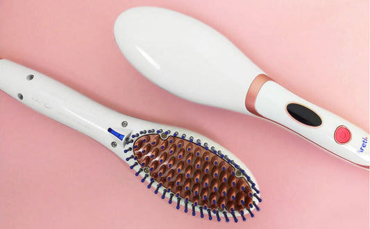 毎日の寝癖なおしを時短で簡単に。髪も頭皮も傷まないヘアアイロン「ストレートブラシアイロン」