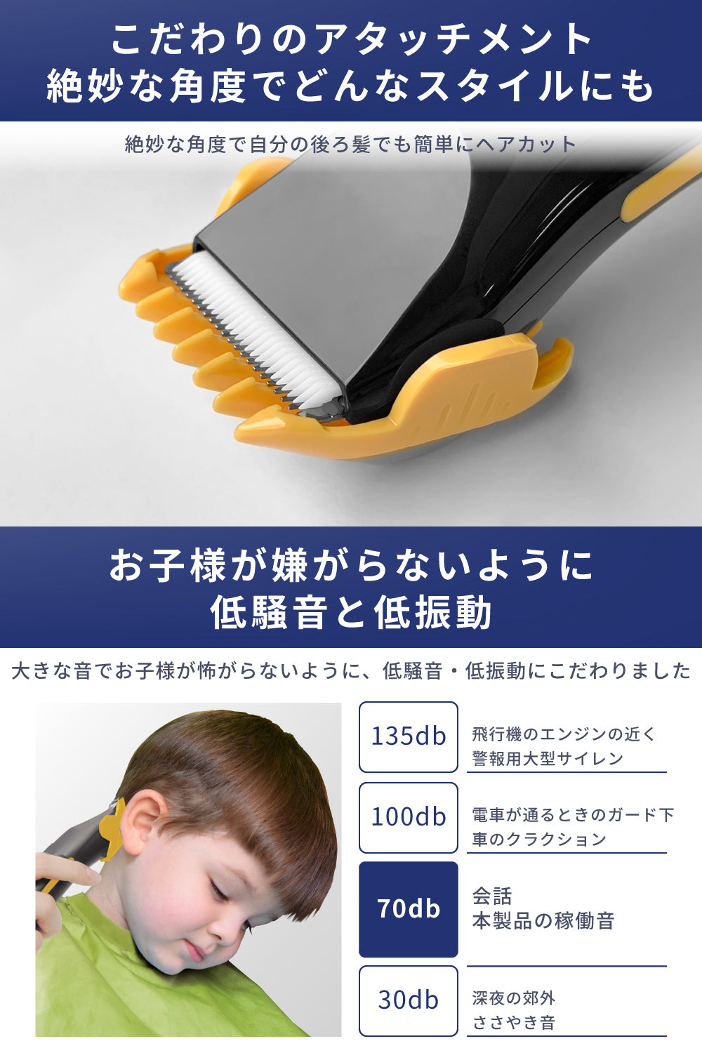 バリトリカン ベイビー セルフカット バリカン トリマー c20818YL コンパクト Exelential