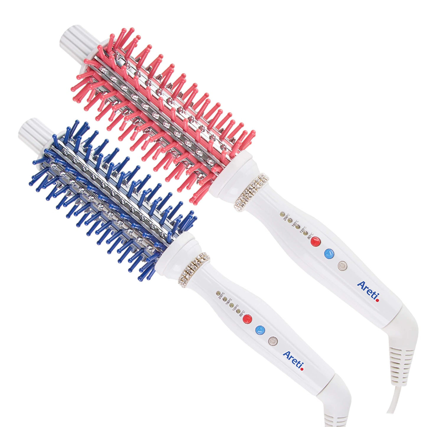 【クリアランスセール】ロールブラシヘアアイロン 32mm ピンク ブルー i707PK/BL