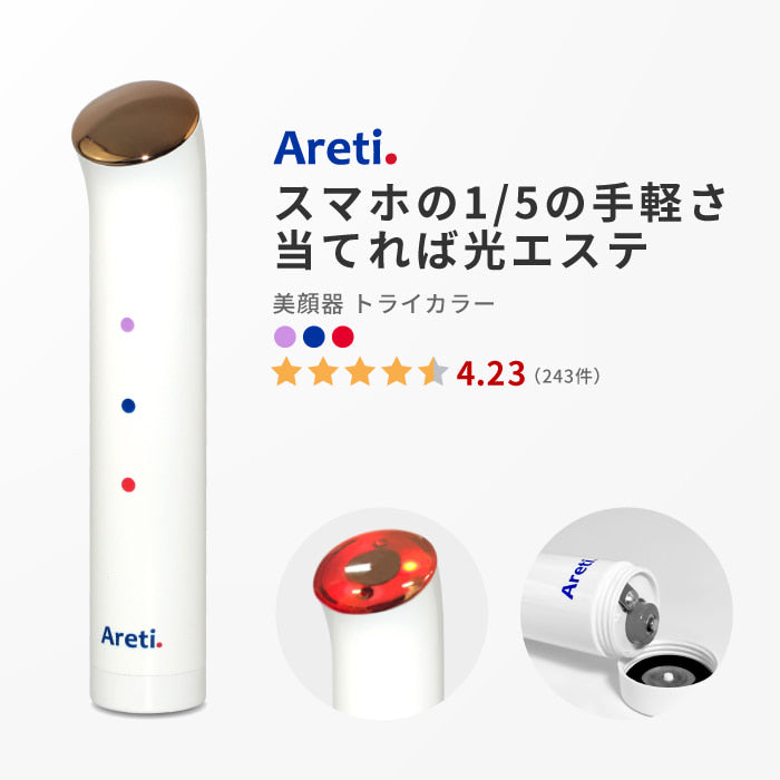 【アウトレット】【30%OFF】LED光美顔器 トライカラー b1708GD