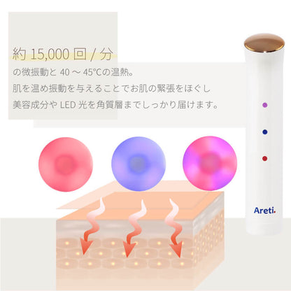 【アウトレット】【30%OFF】LED光美顔器 トライカラー b1708GD