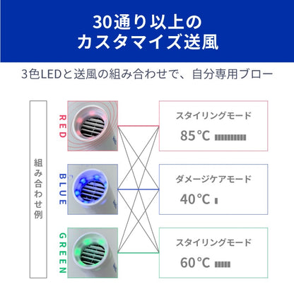【クリアランスセール】モイストヘアケアドライヤー Kozou d1621WH