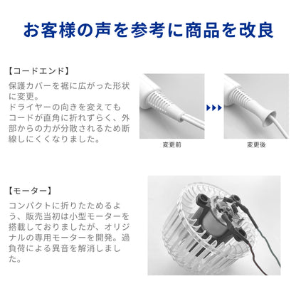 【クリアランスセール】モイストヘアケアドライヤー Kozou d1621PK