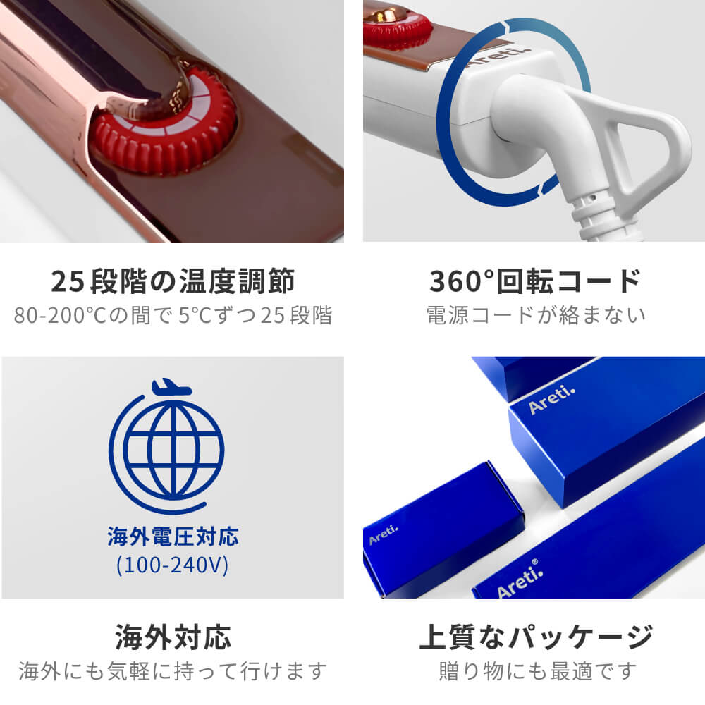 【クリアランスセール】アクシス カール ヘアアイロン コテ i1850GD
