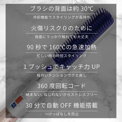 冷マジック ReiMagic ストレート ヒートブラシ アイロン i2119IDG