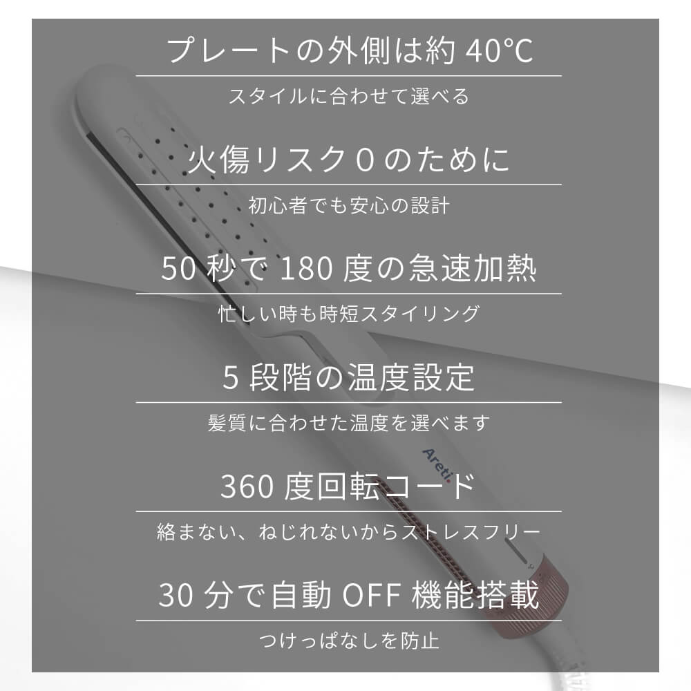 【クリアランスセール】冷マジック ReiMagic 2way カール ストレート アイロン i2133GD 25mm