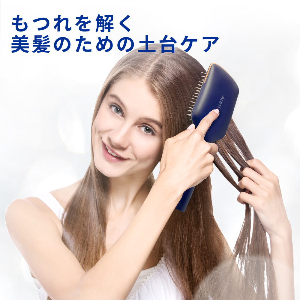 マッサージ スカルプケア 静電気防止 ヘアブラシ k2222IDG