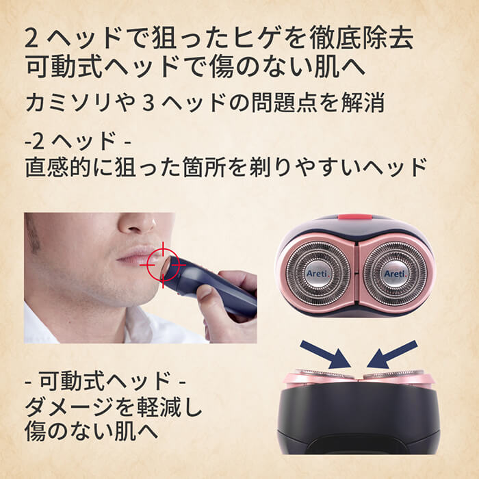 Soll-e 旅行用 充電式 シェーバー s1808IDG ポータブル