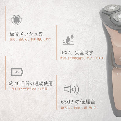 【クリアランスセール】ポータブル 電気シェーバー fc5203-1A